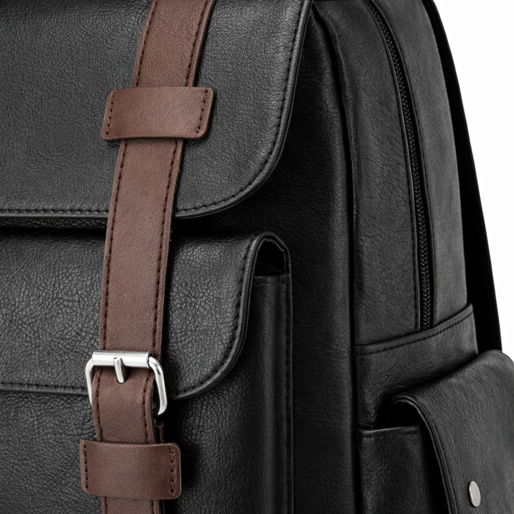 Sac À Dos En Cuir Noir