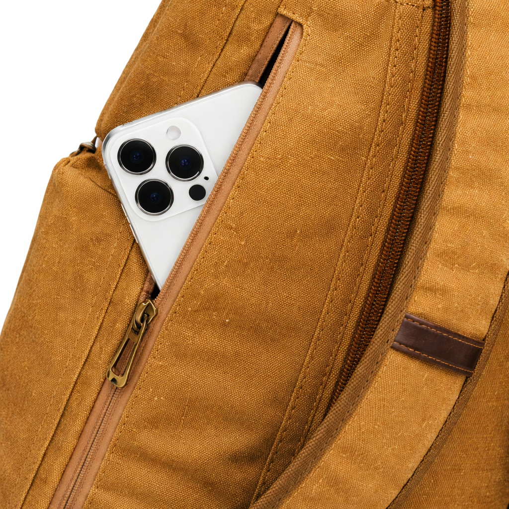 Grand Sac À Dos En Cuir