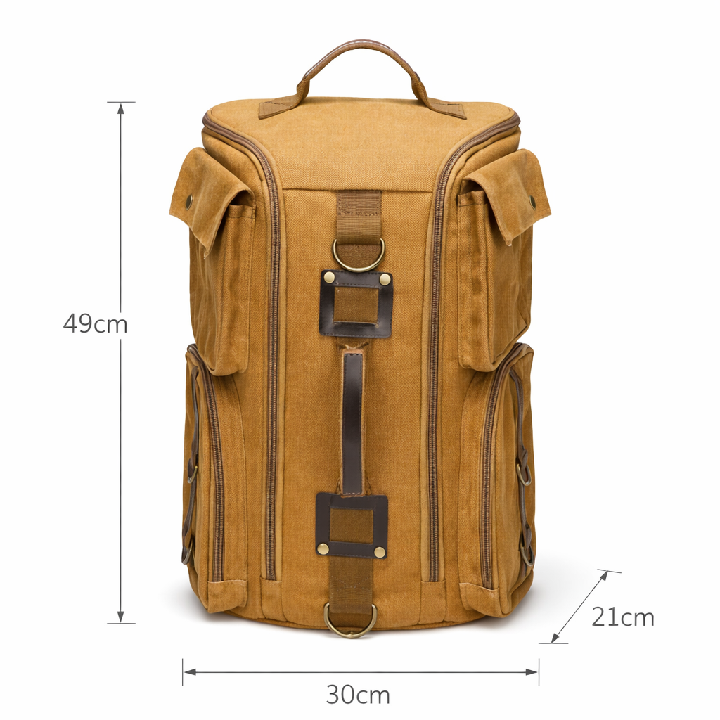 Grand Sac À Dos En Cuir