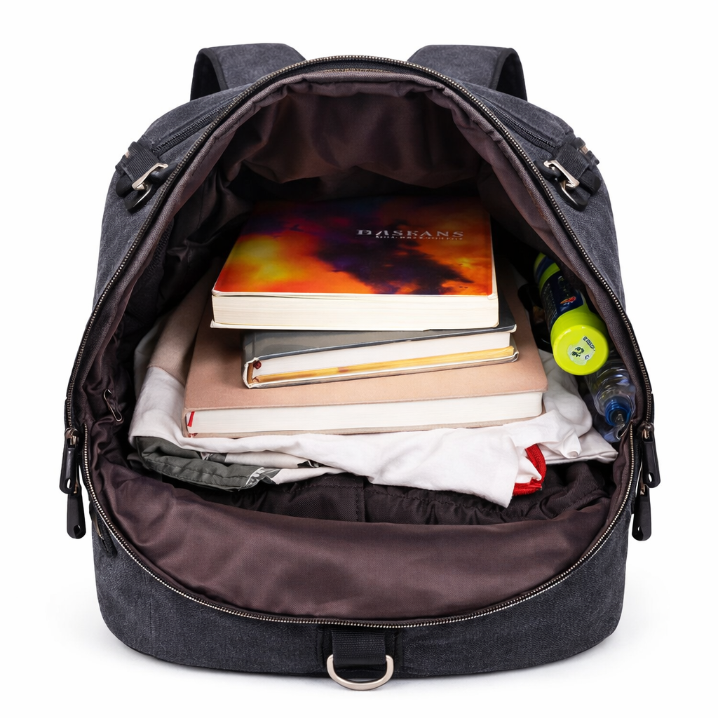 Sac À Dos Vintage En Toile