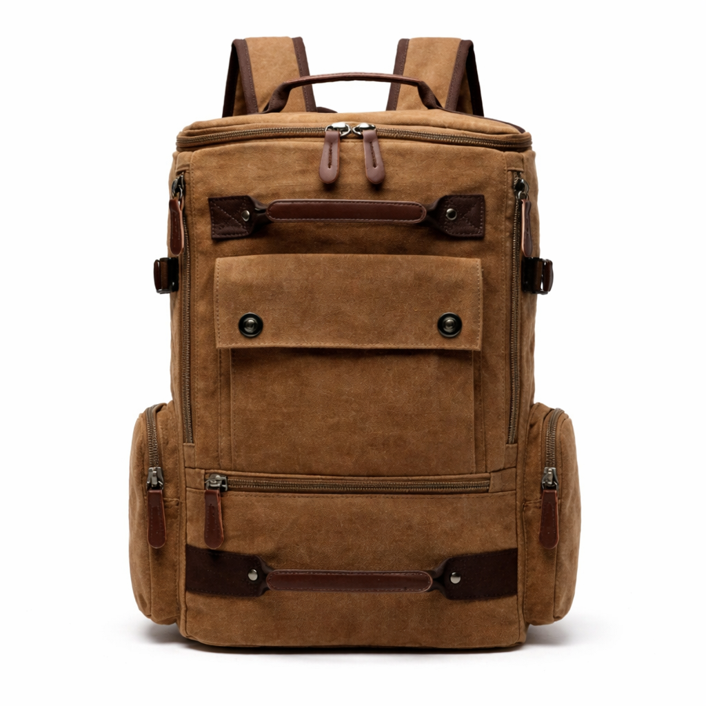 Ancien Sac À dos En Toile