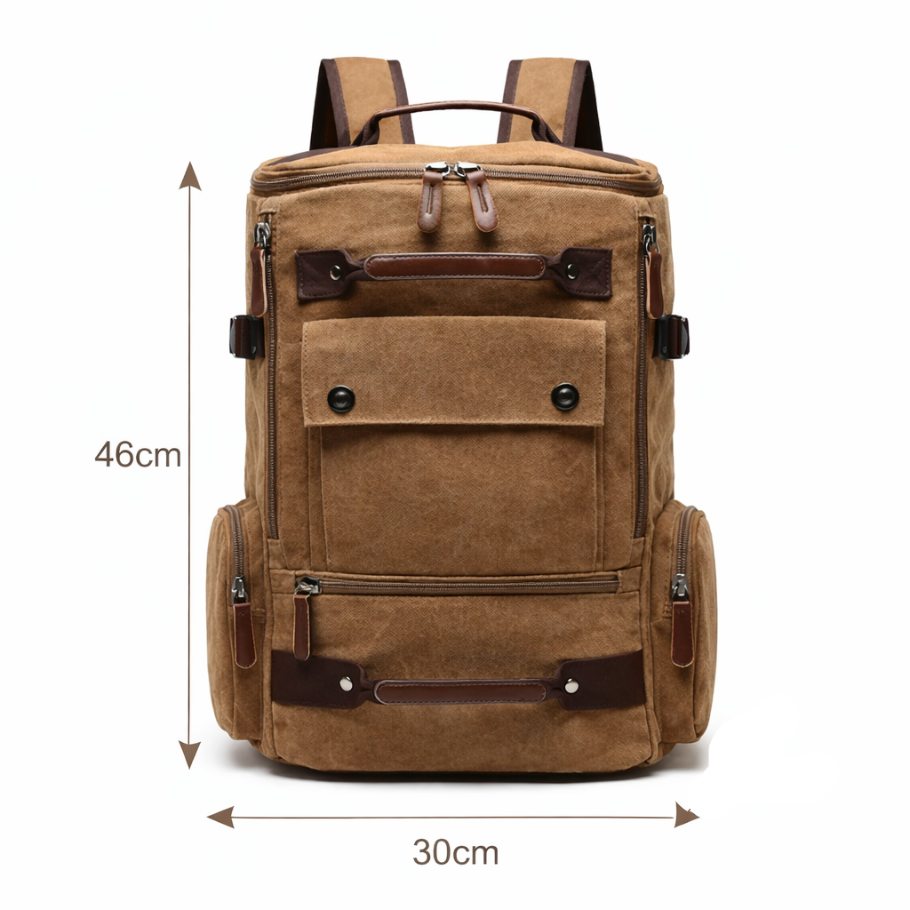 Ancien Sac À dos En Toile