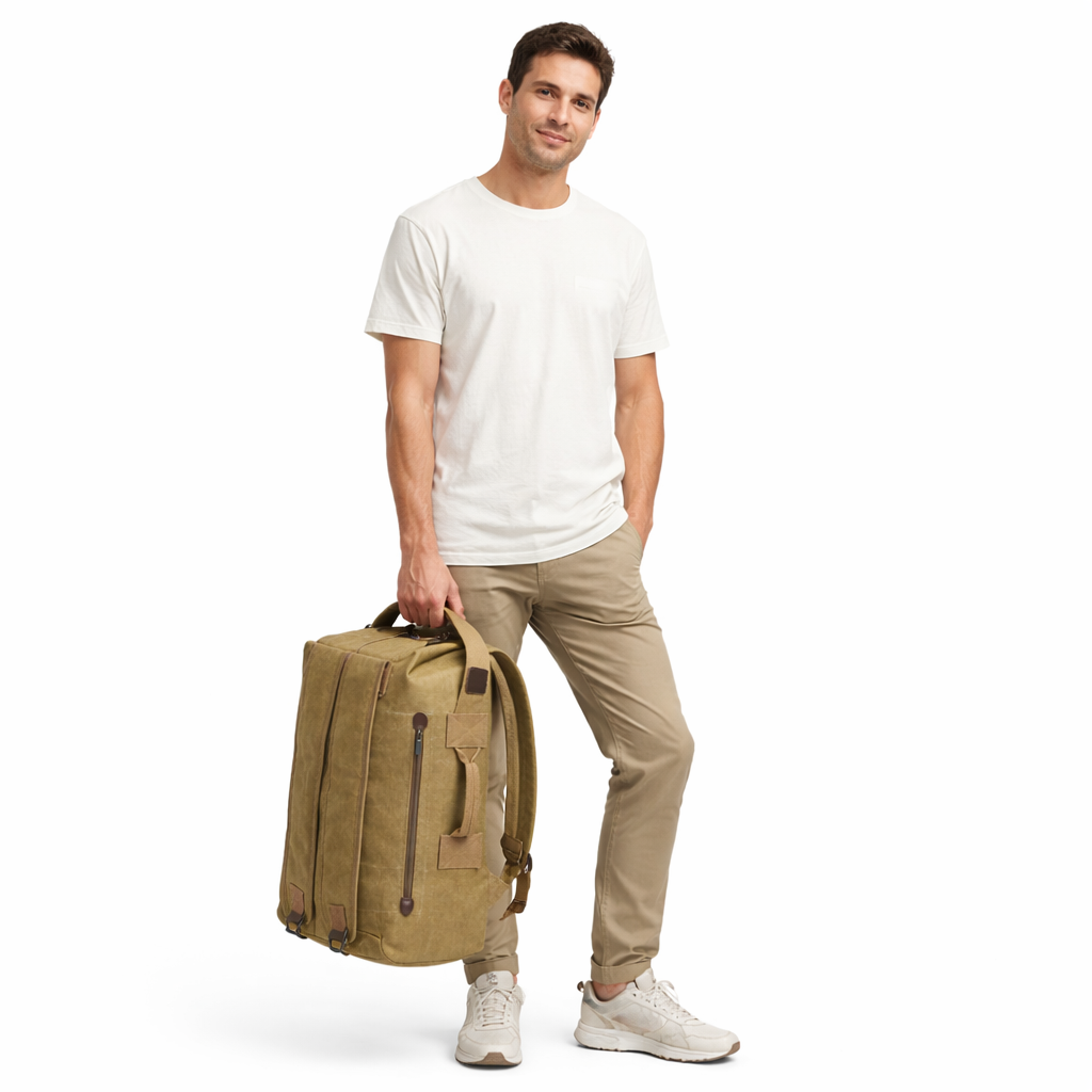 Grand Sac À Dos En Toile Homme