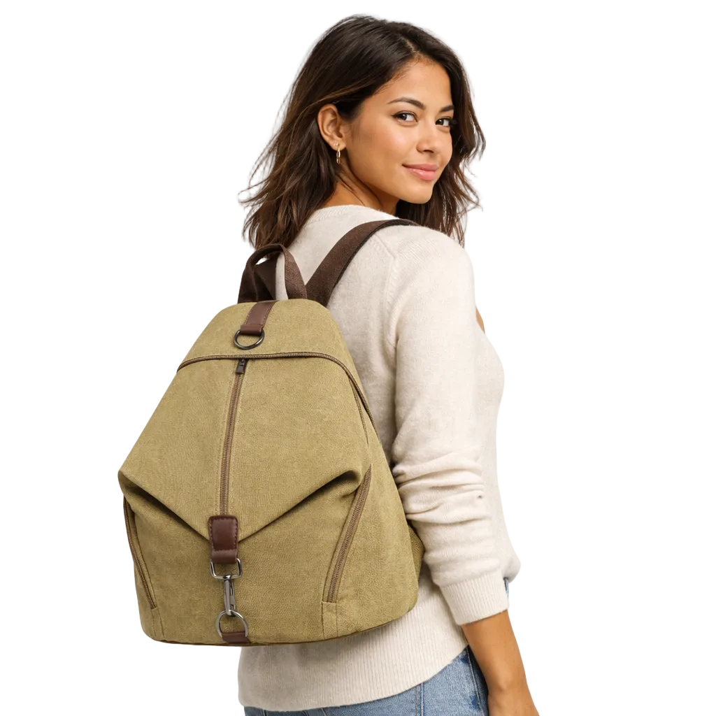 Sac À Dos En Toile Femme