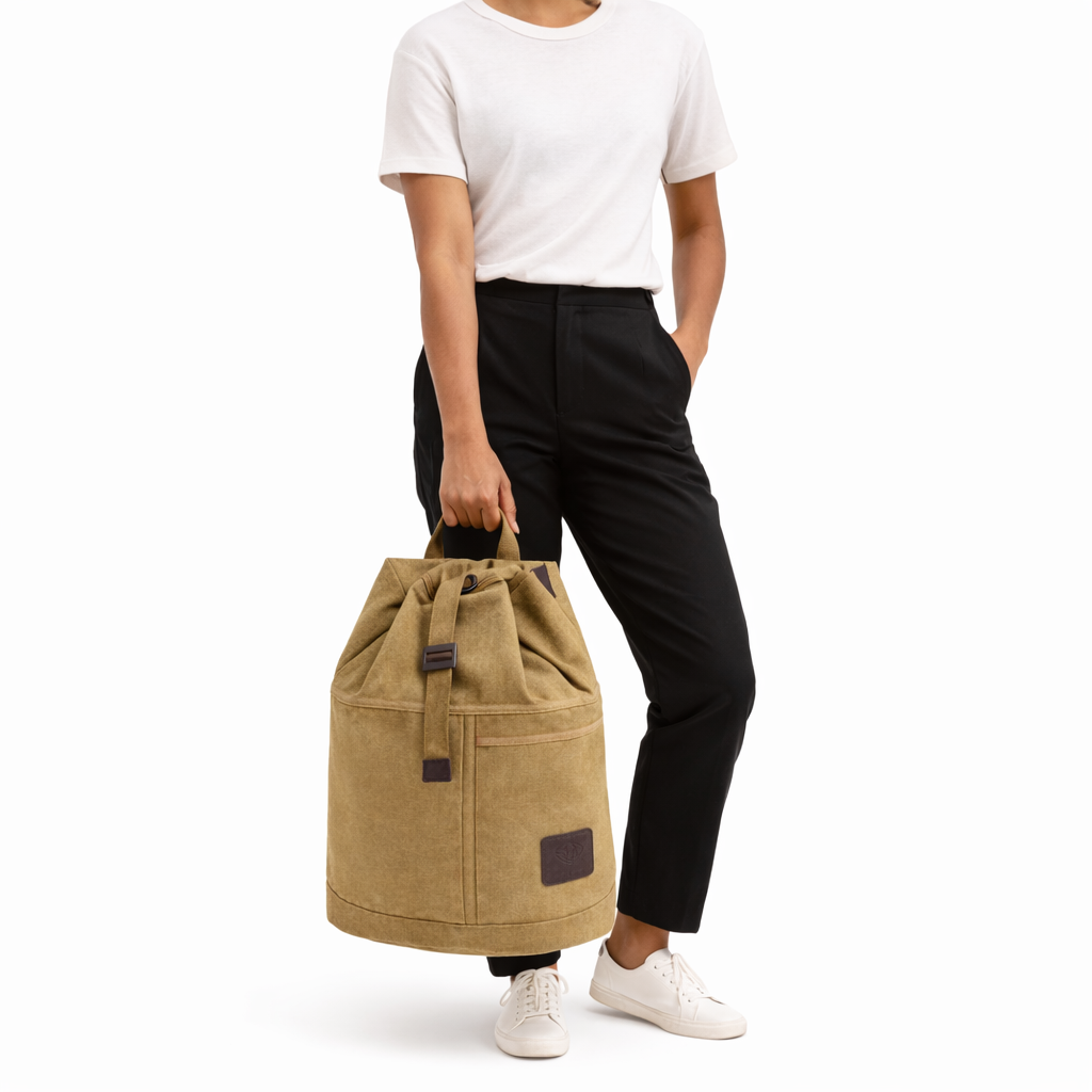 Grand Sac À Dos En Toile Homme