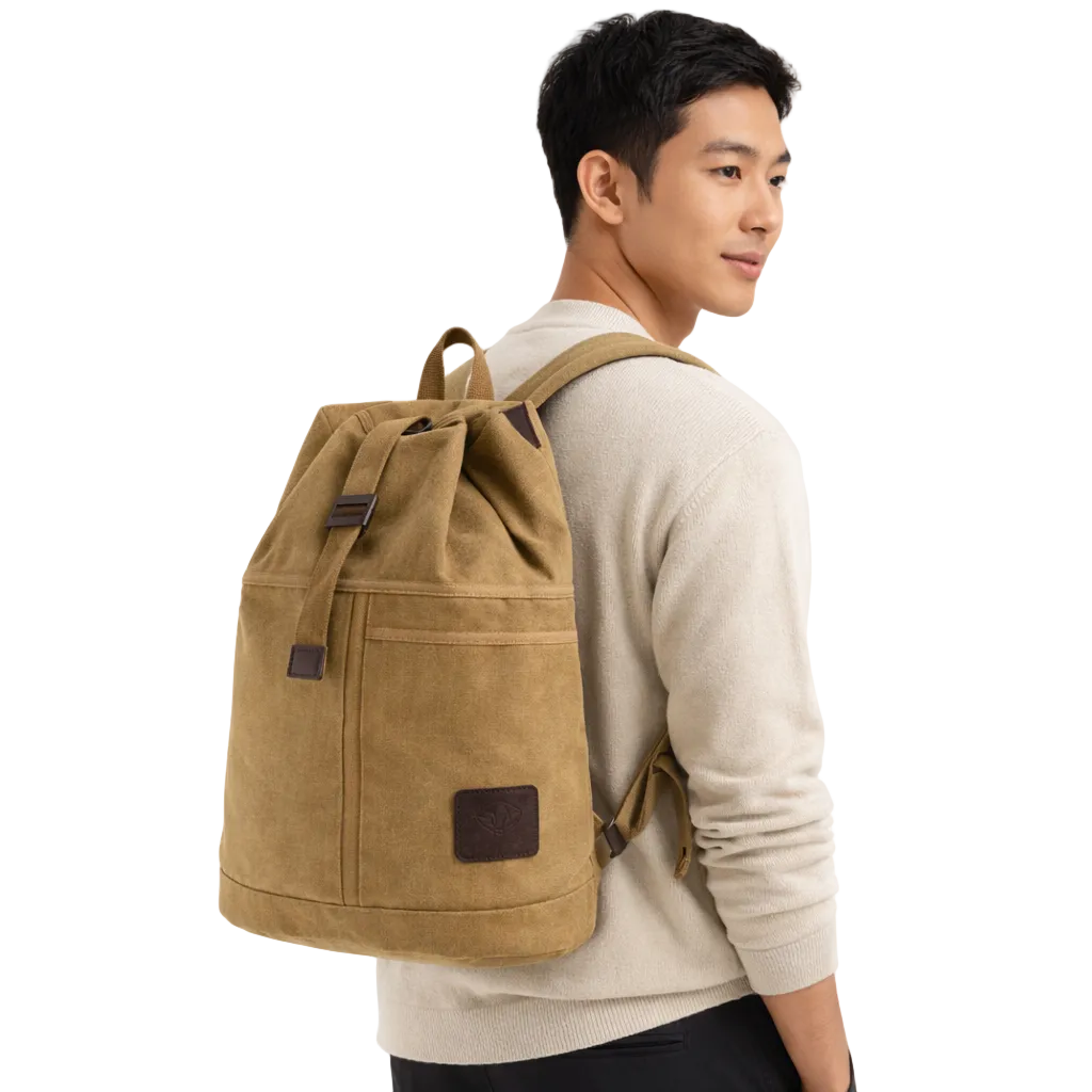 Grand Sac À Dos En Toile Homme