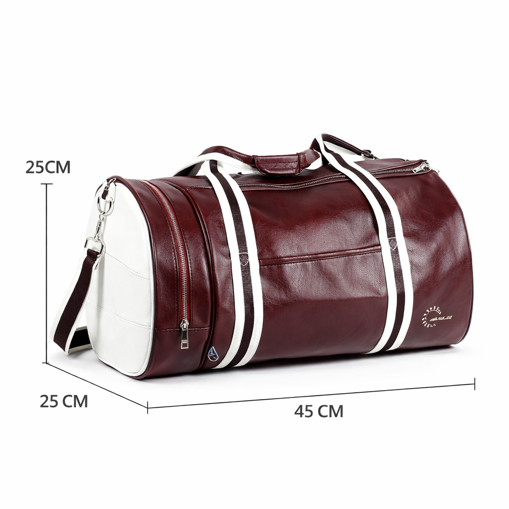 Sac De Sport PU Homme Vintage