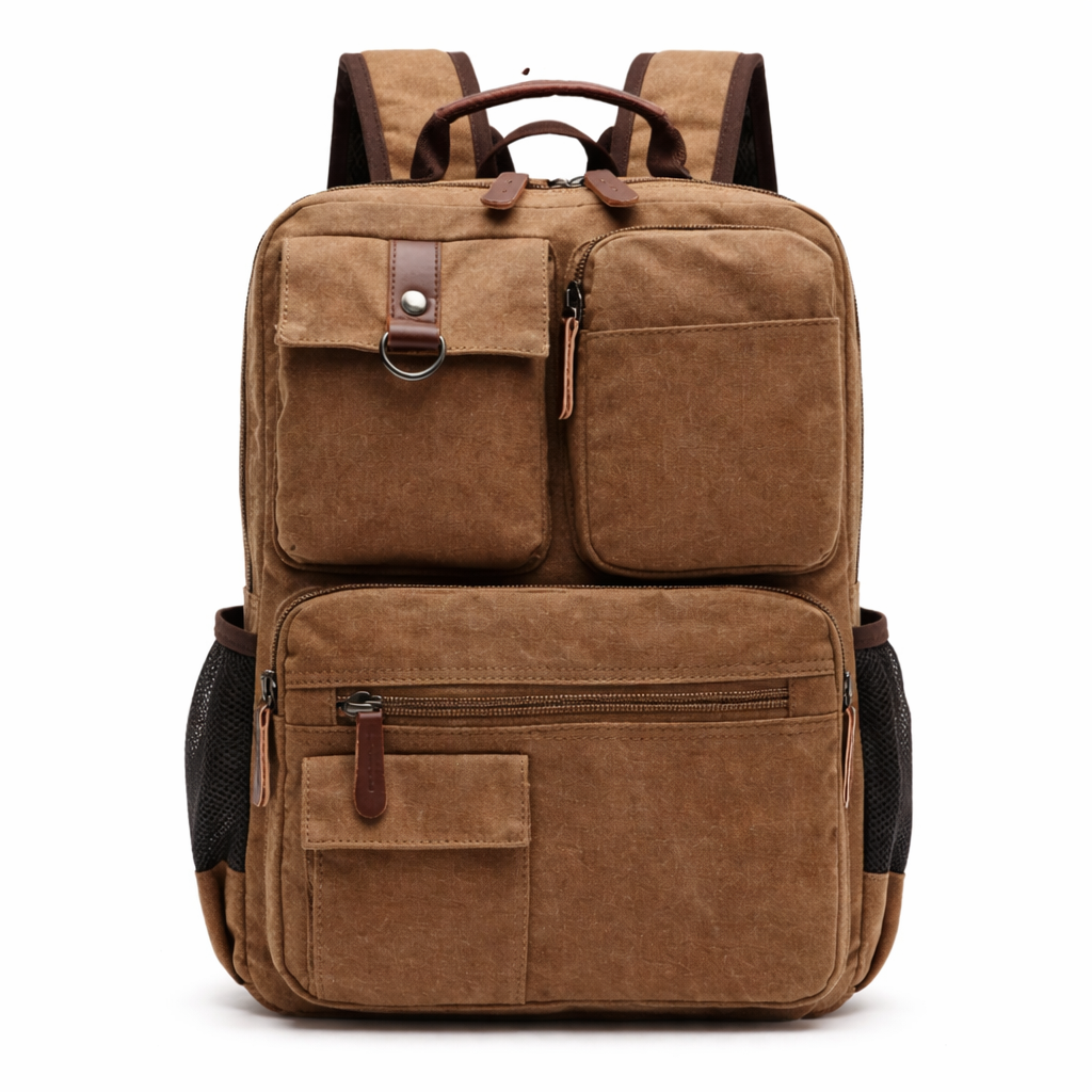 Sac À Dos En Toile Vintage