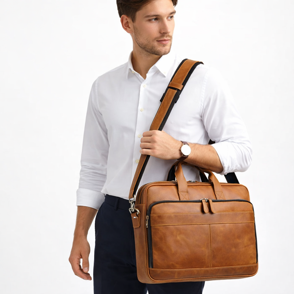 Sacoche Ordi Cuir Homme