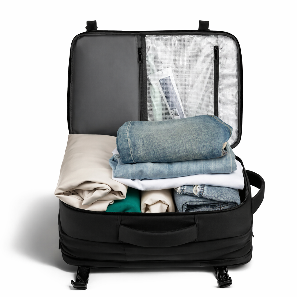 Sac à dos cabine à compression sous vide - Extensible