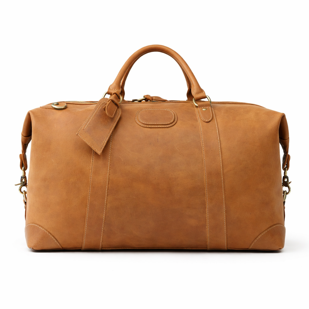 Grand Sac De Voyage En Cuir