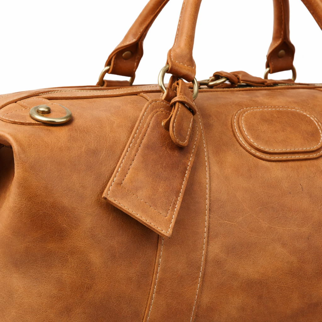 Grand Sac De Voyage En Cuir