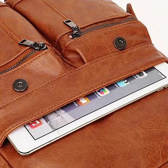 Sac À Dos En Cuir Marron