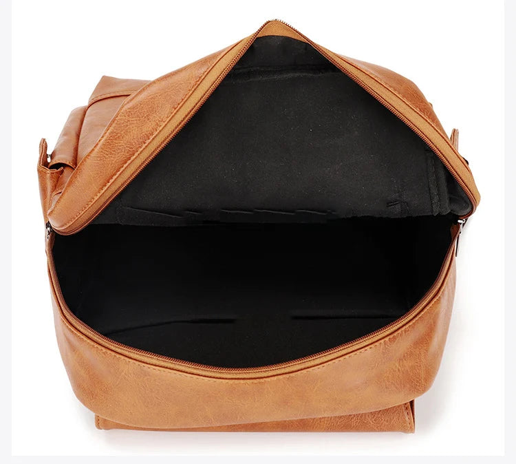 Sac À Dos En Cuir Marron