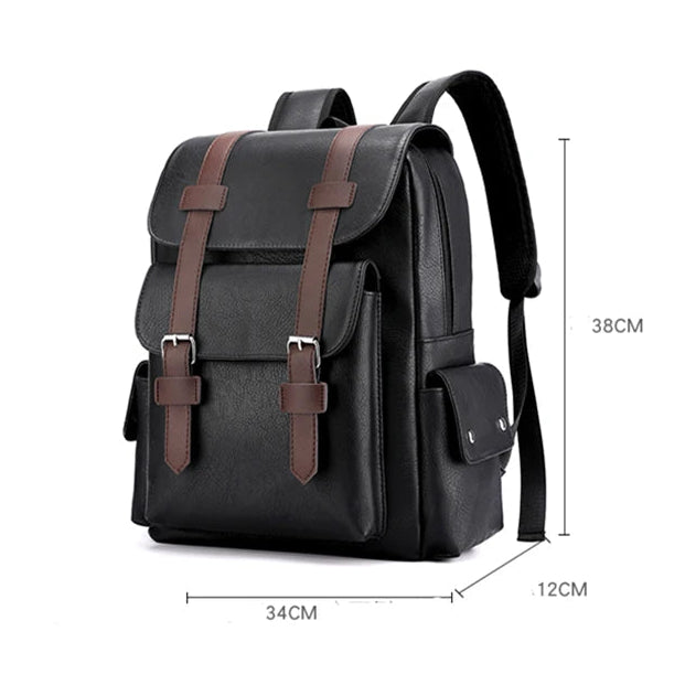 Sac À Dos En Cuir Noir