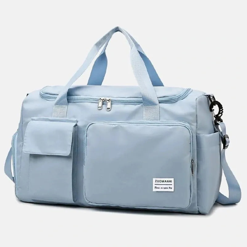 Ma Bagagerie Femme Bleu clair Sac De Voyage Femme Avec Rangement Chaussures
