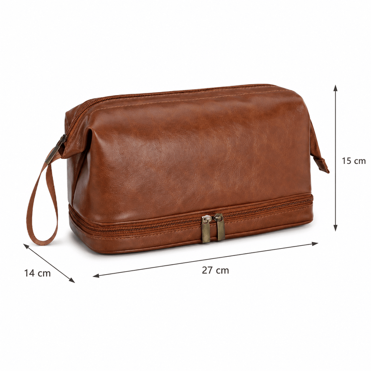 Grande Trousse De Toilette Cuir Homme Élégante