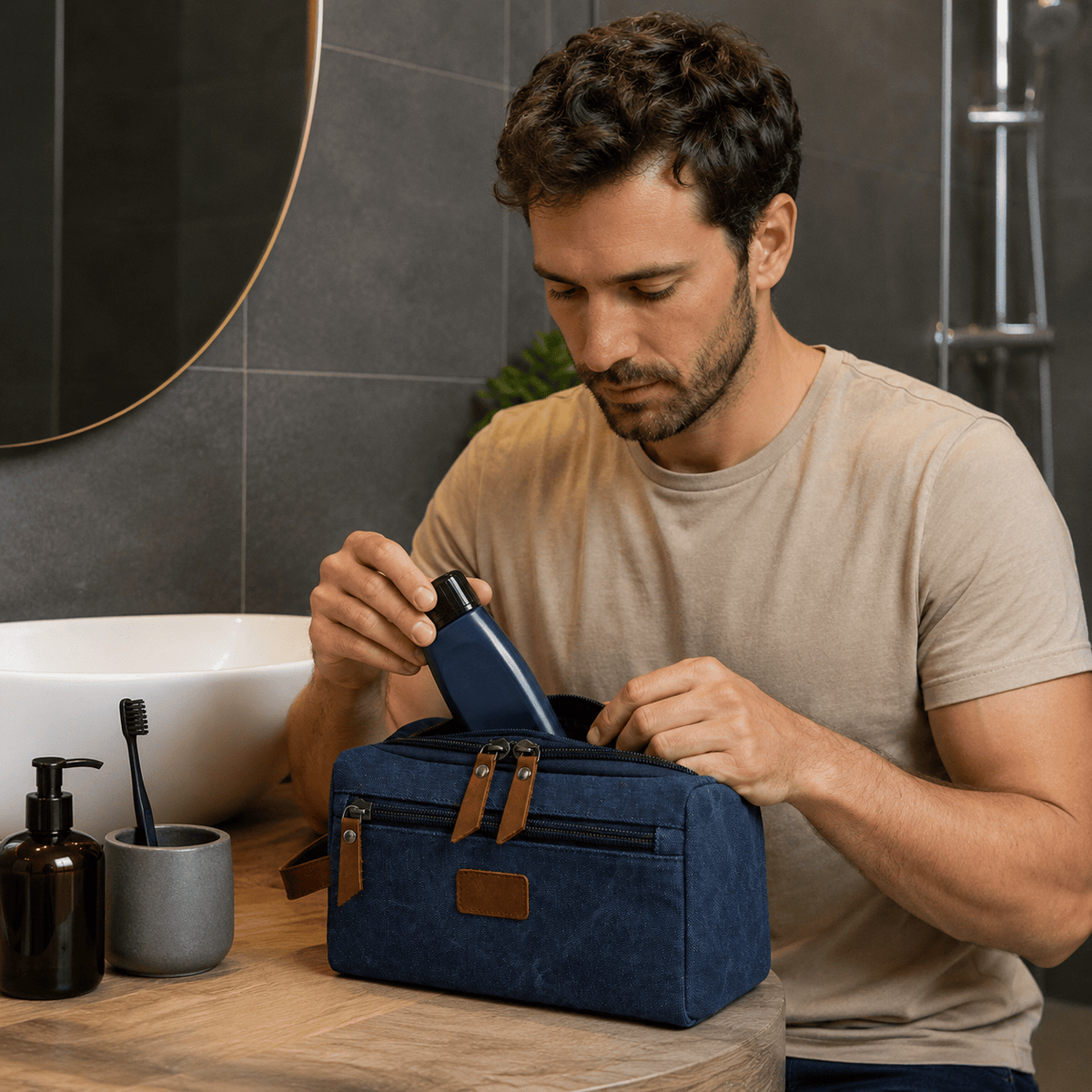 Grande Trousse de Toilette pour Homme