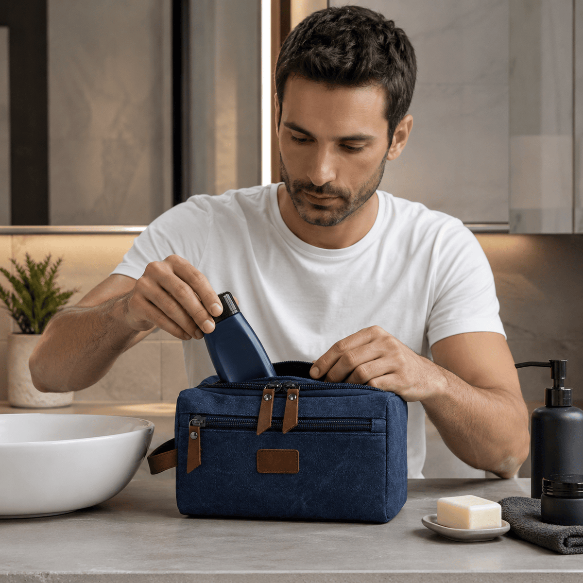 Grande Trousse de Toilette pour Homme