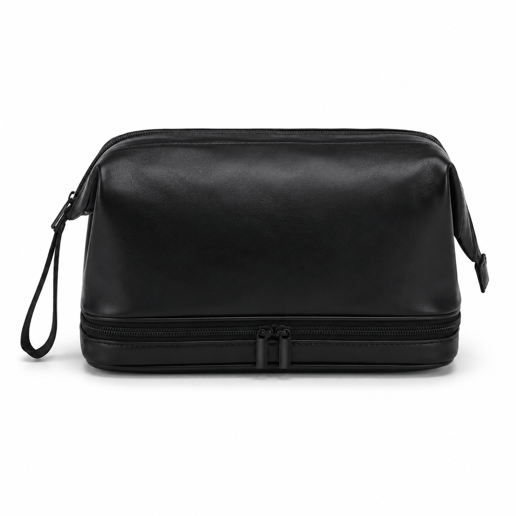 Grande Trousse De Toilette Cuir Homme Élégante