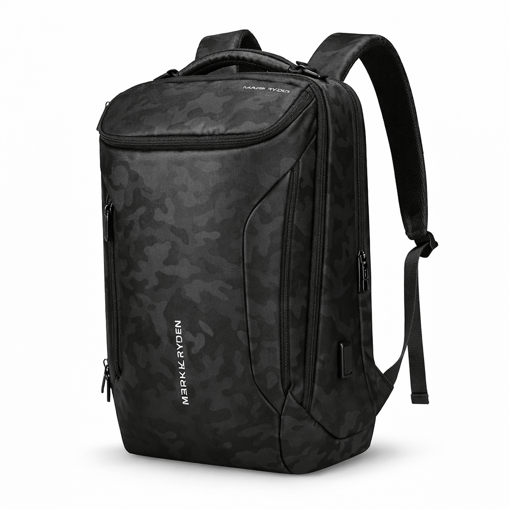 Ma Bagagerie Sac À Dos Noir camouflage Sac À Dos Homme Voyage