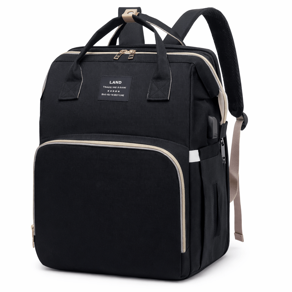 Ma Bagagerie Sac À Langer Noir Sac À Dos À Langer Avec Lit