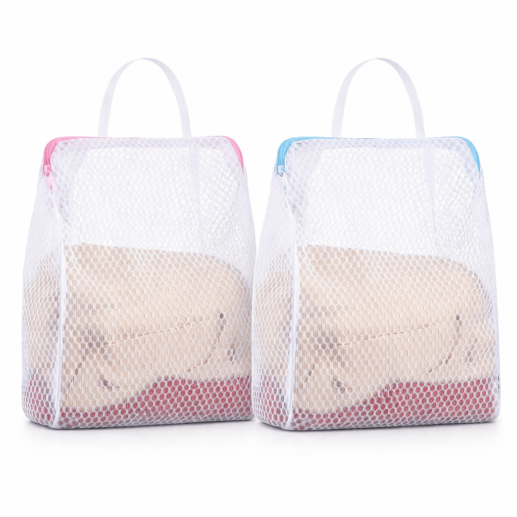 Ma Bagagerie Sac À Linge Sale Rose et bleu Sac À Linge Sale En Toile