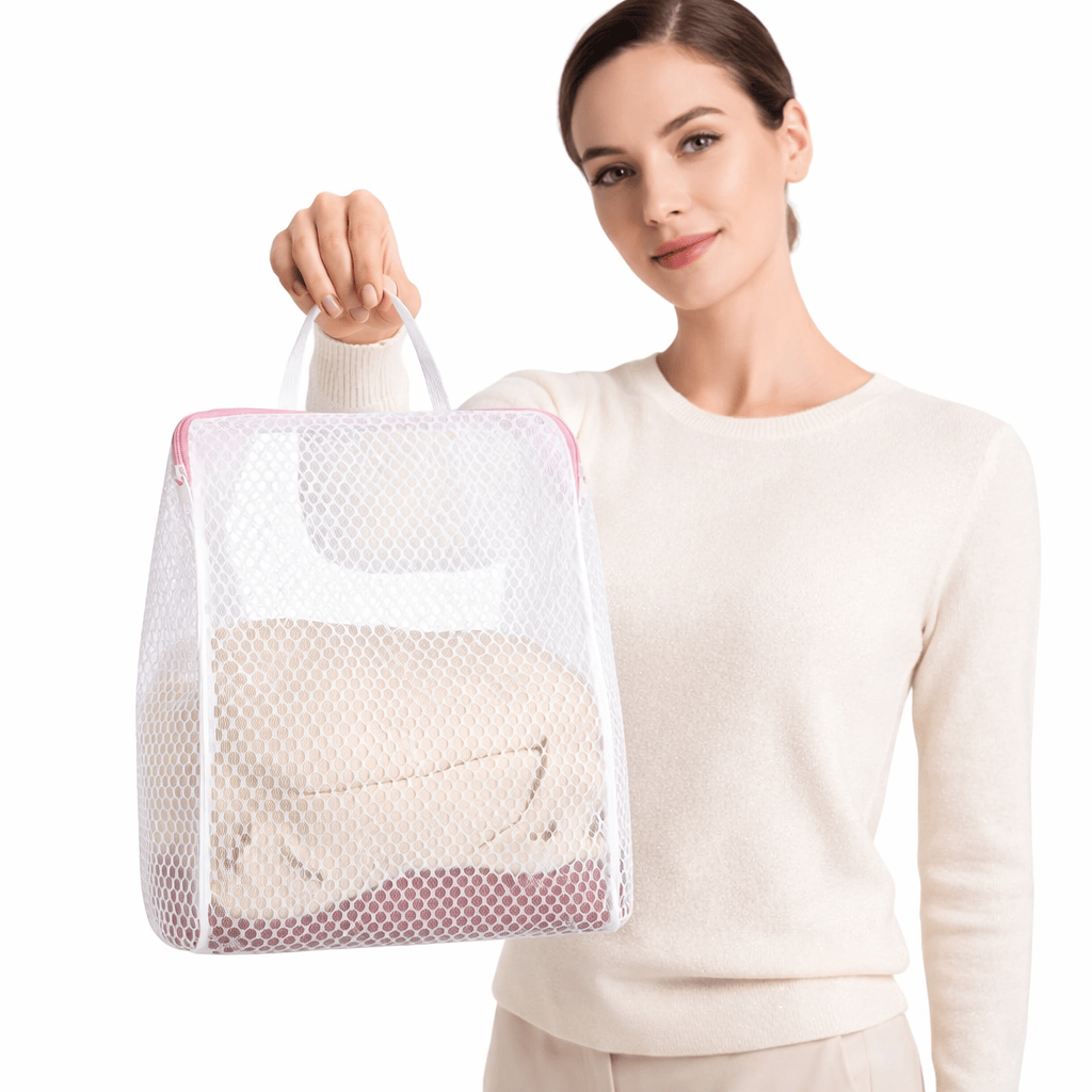 Ma Bagagerie Sac À Linge Sale Rose et bleu Sac À Linge Sale En Toile