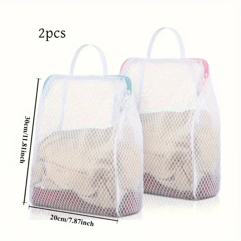 Ma Bagagerie Sac À Linge Sale Rose et bleu Sac À Linge Sale En Toile Image