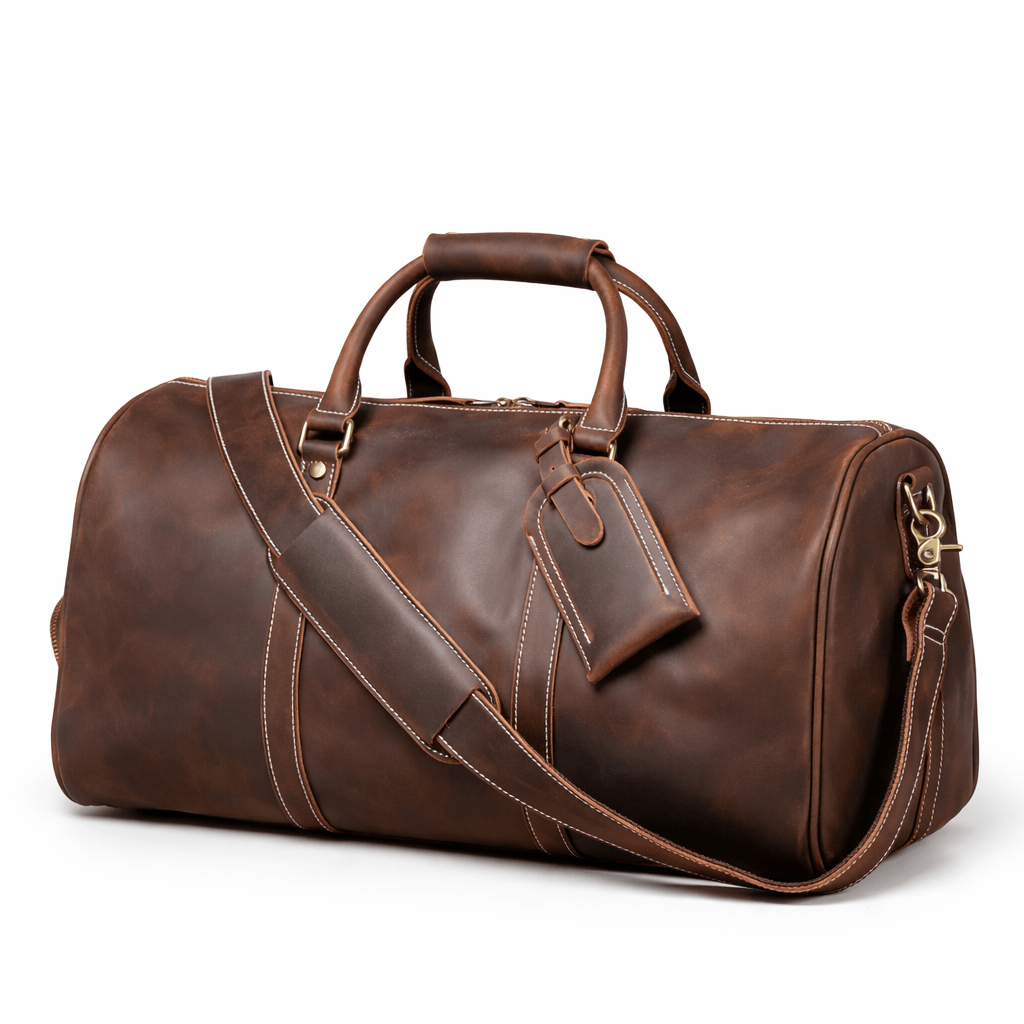 Ma Bagagerie Sac À Main Marron foncé Sac À Main En Bandoulière En Cuir