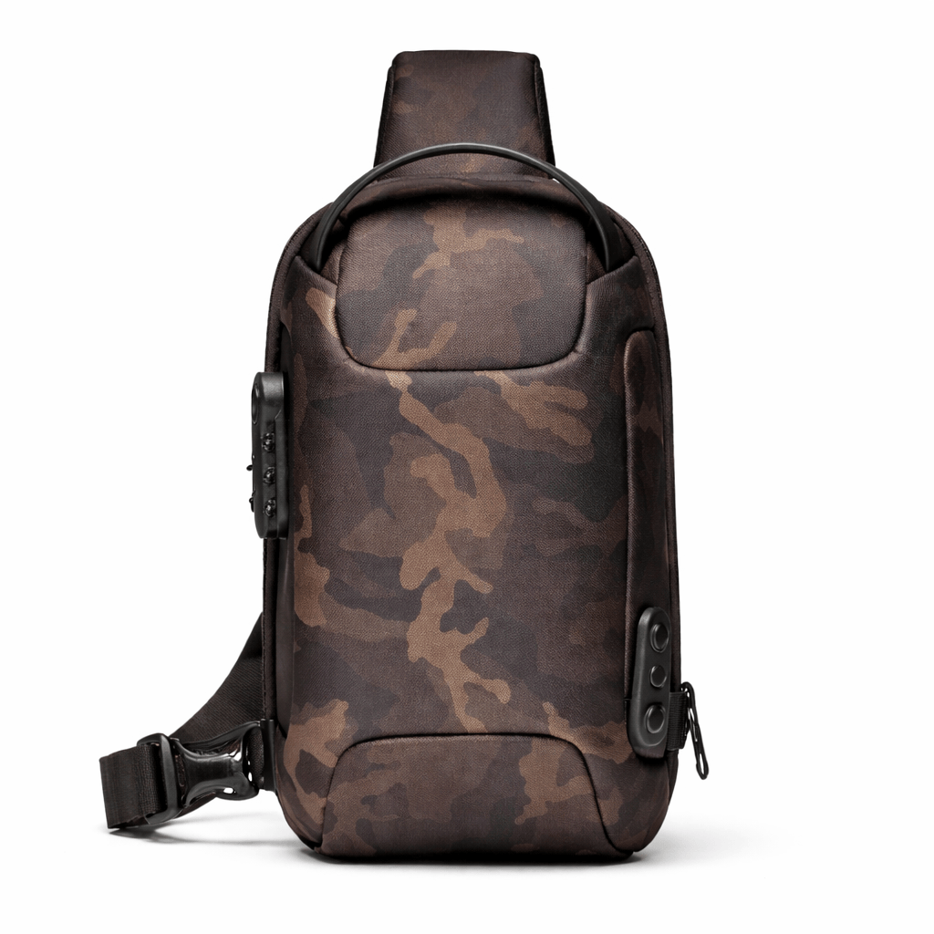Ma Bagagerie Sac Antivol Camouflage Vert Sac Bandoulière Antivol