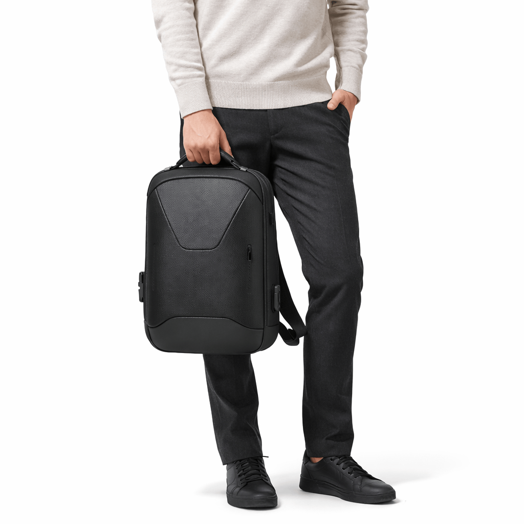 Ma Bagagerie Sac Antivol Noir Sac À Dos Antivol Cuir