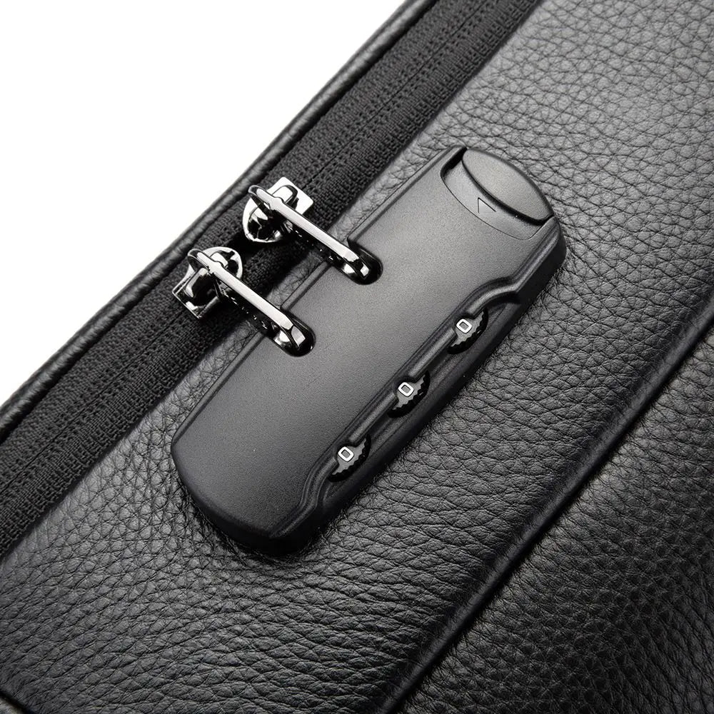 Ma Bagagerie Sac Antivol Noir Sac À Dos Antivol Cuir