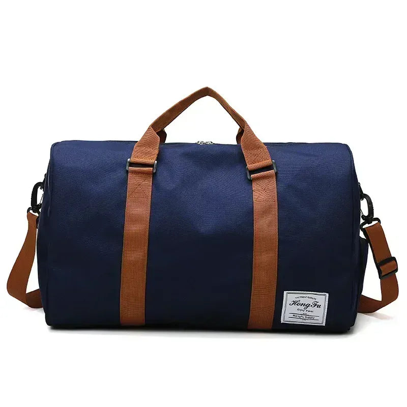 Ma Bagagerie Sac Bandoulière Bleu marine Sac Week-End Avec Compartiment Chaussures