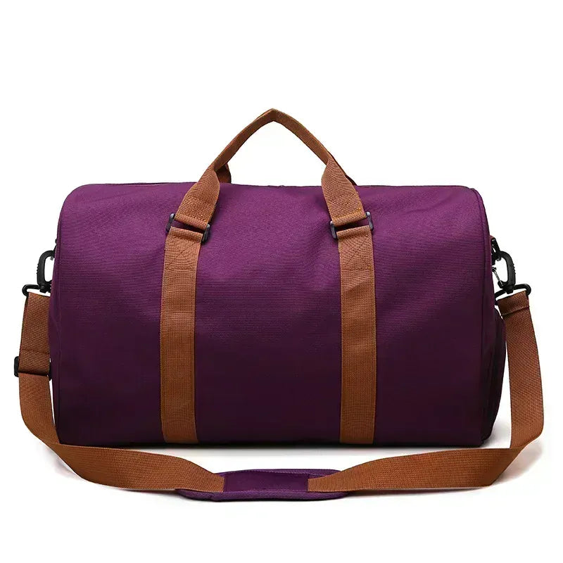 Ma Bagagerie Sac Bandoulière Violet Sac Week-End Avec Compartiment Chaussures