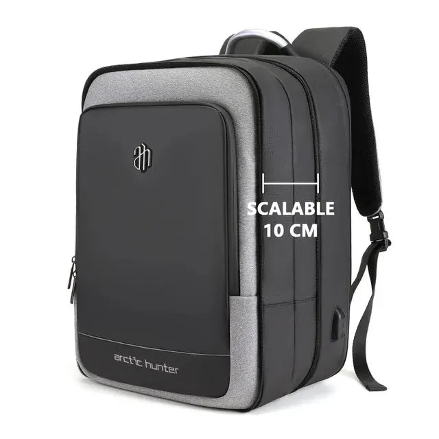 Ma Bagagerie Sac Cabine Gris clair Sac À Dos Cabine Avec Port USB Intégré
