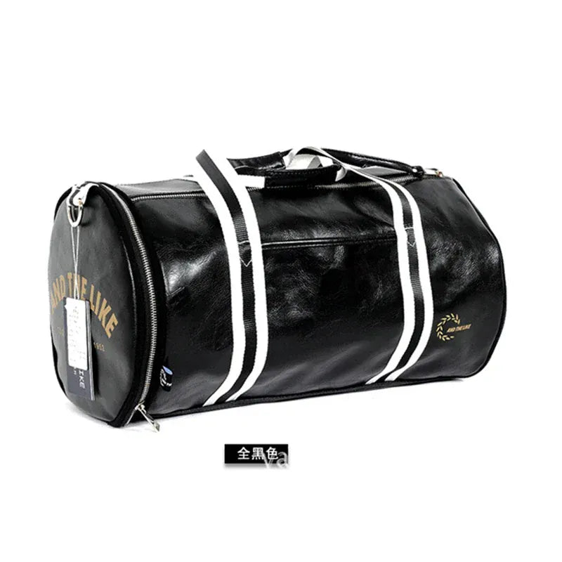 Ma Bagagerie Sac De Luxe Noir Sac De Sport PU Homme Vintage