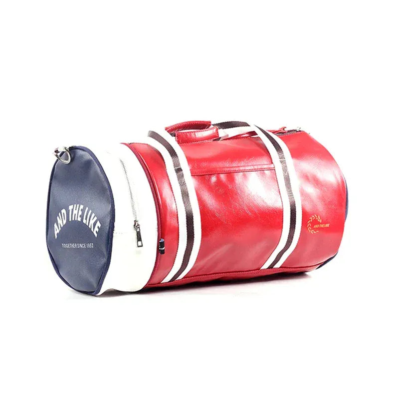 Ma Bagagerie Sac De Luxe Rouge Sac De Sport PU Homme Vintage