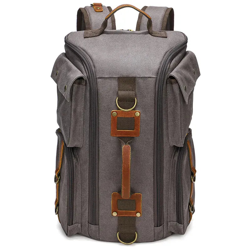 Ma Bagagerie Sac En Cuir Gris Grand Sac À Dos En Cuir