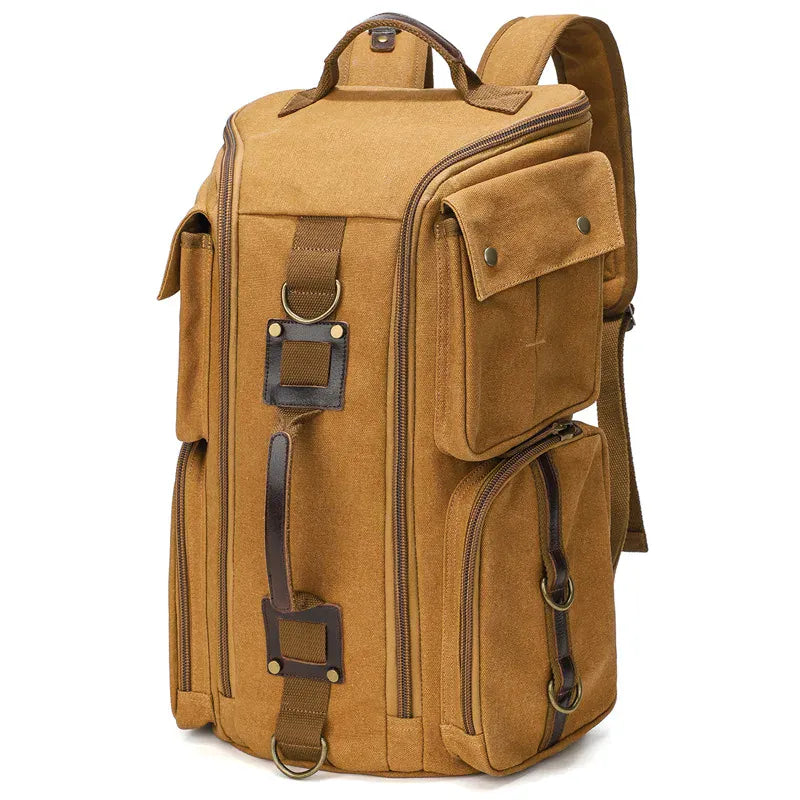 Ma Bagagerie Sac En Cuir Marron clair Grand Sac À Dos En Cuir
