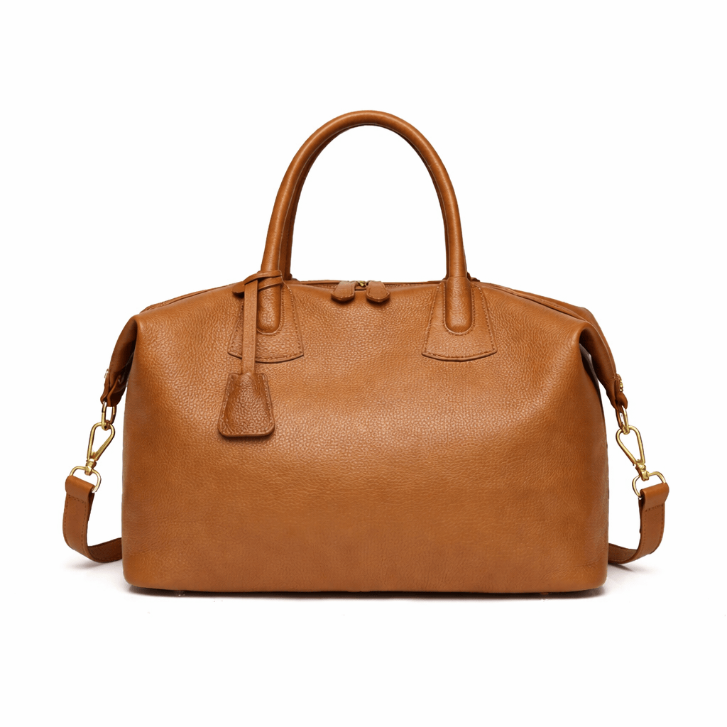 Ma Bagagerie Sac En Cuir Marron clair Sac De Voyage Cuir Femme