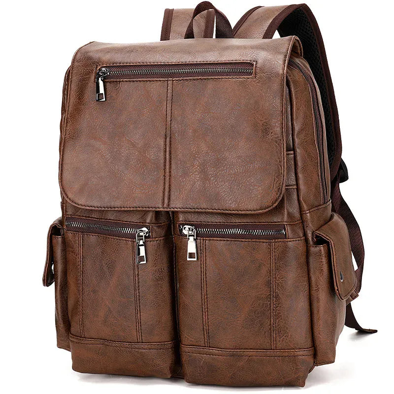 Ma Bagagerie Sac En Cuir Marron foncé Sac À Dos En Cuir Marron