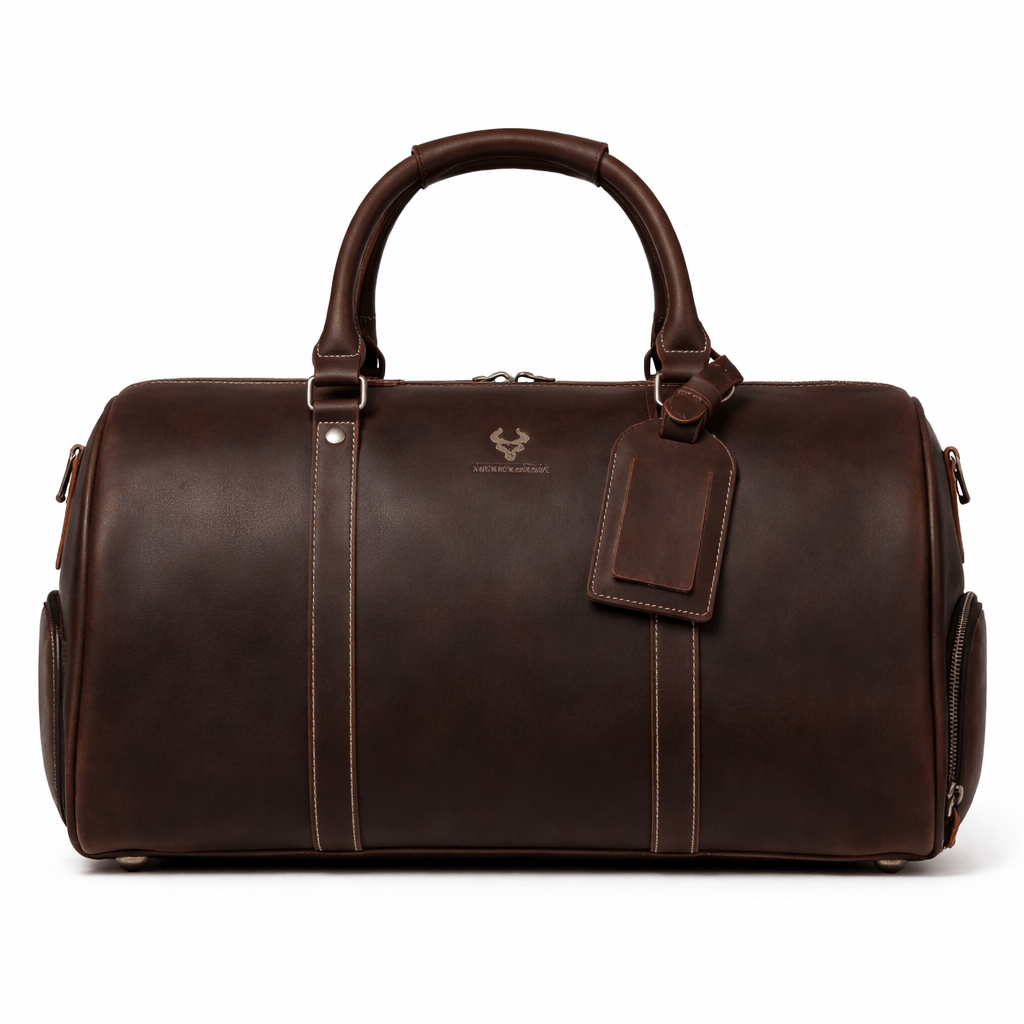 Ma Bagagerie Sac En Cuir Marron foncé Sac En Cuir Homme Voyage