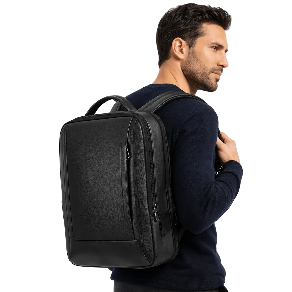 Ma Bagagerie Sac En Cuir Noir Sac À Dos En Cuir Pour Homme