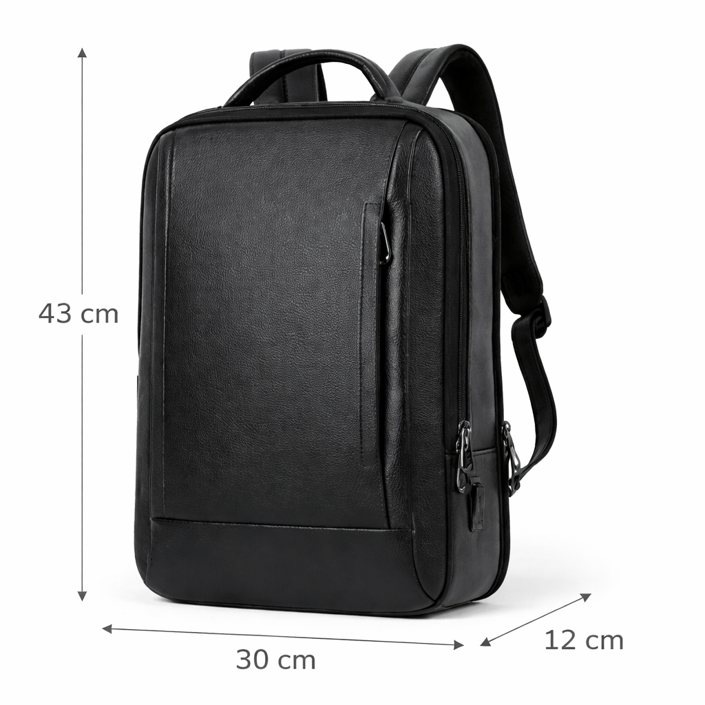 Ma Bagagerie Sac En Cuir Noir Sac À Dos En Cuir Pour Homme