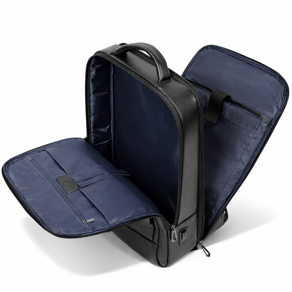 Ma Bagagerie Sac En Cuir Noir Sac À Dos En Cuir Pour Homme Image