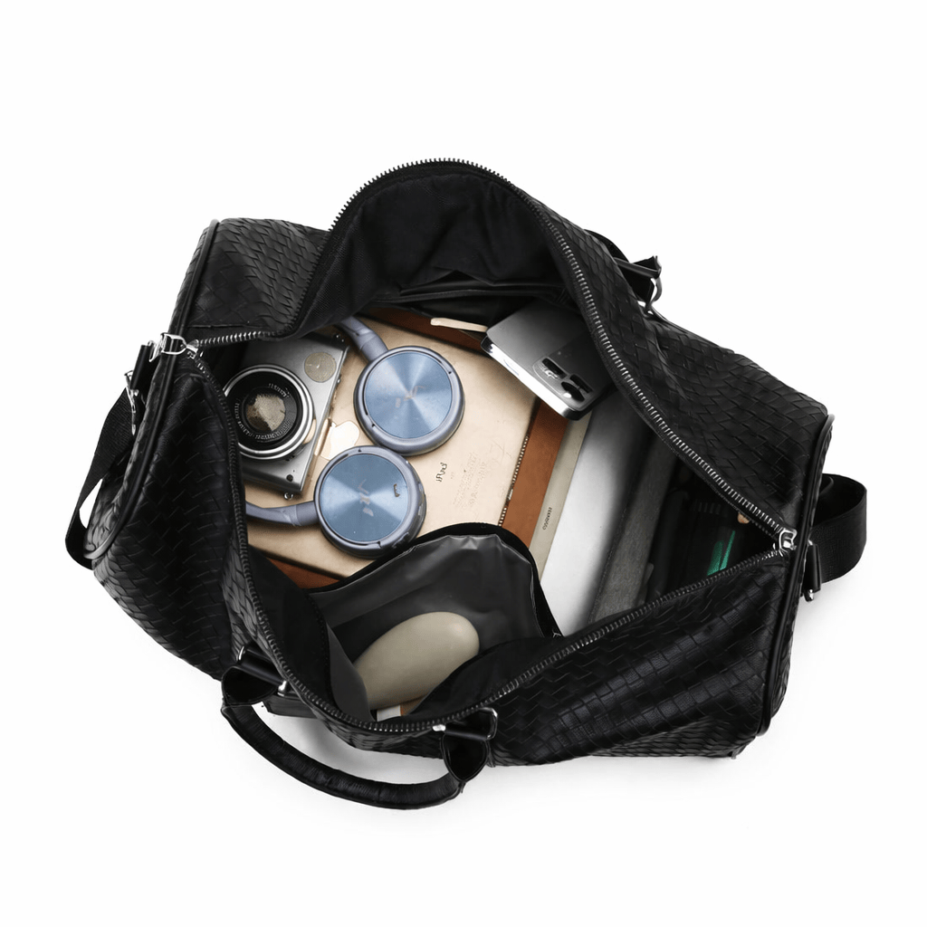 Ma Bagagerie Sac En Cuir Noir Sac De Voyage En Cuir Homme Image