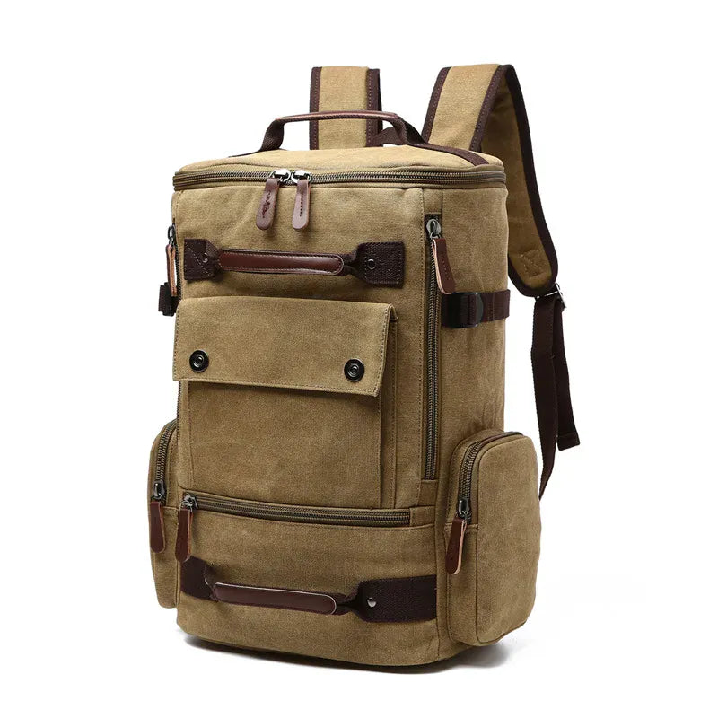 Ma Bagagerie Sac En Toile Beige crème Ancien Sac À dos En Toile