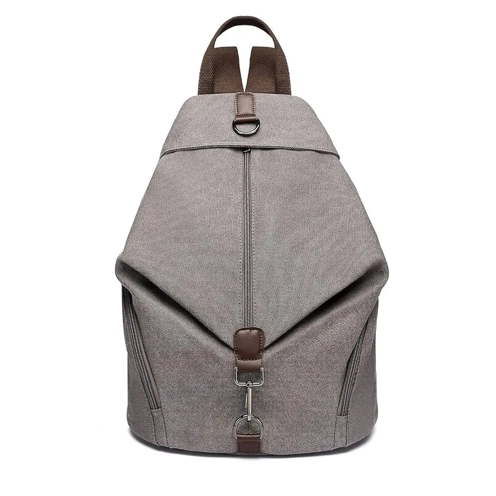 Ma Bagagerie Sac En Toile Gris clair Sac À Dos En Toile Femme