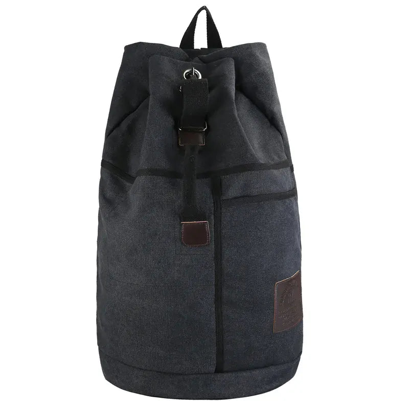 Ma Bagagerie Sac En Toile Noir / Petit 26x45x26 cm Grand Sac À Dos En Toile Homme